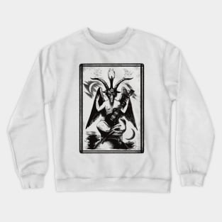 Baphomet lp guitar black transparent Crewneck Sweatshirt